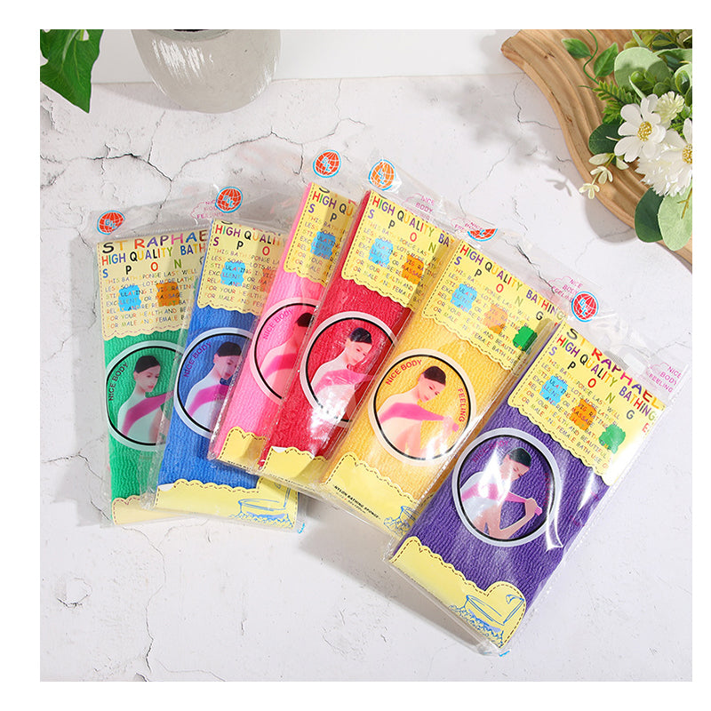 SHALI  Hardened sand nylon bath towel cross-border export long rubbing towel powerful cleaning mud rubbing ash sauna towel