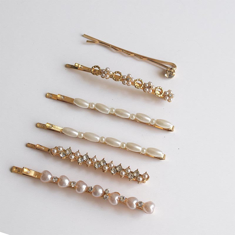 CHUANYANG  Straight clip hairpins  Internet celebrity minimalist card issuance, one character card issuance, bangs card issuance