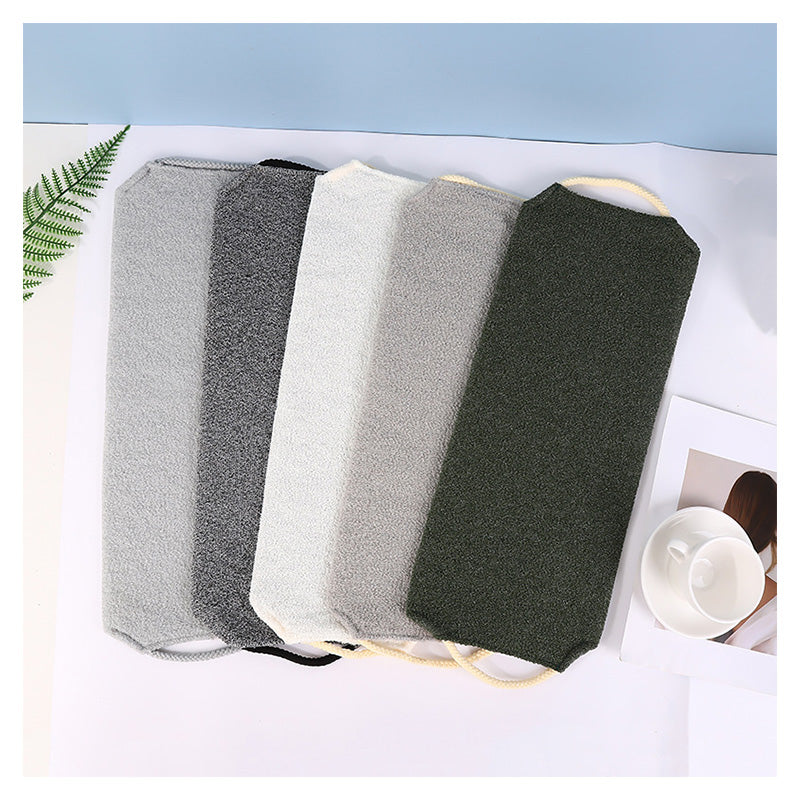 SHALI  Long nylon bath towel thickened back rubbing strong back pulling long strip exfoliation household bath towel mud rubbing artifacts