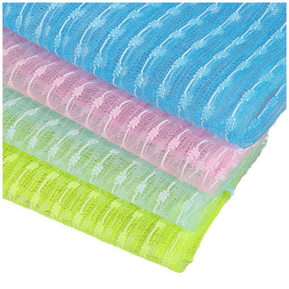 SHALI  Bath scrubbers long jacquard pull back towel bath towel nylon long sauna bath towel mud scrubbing ash household use