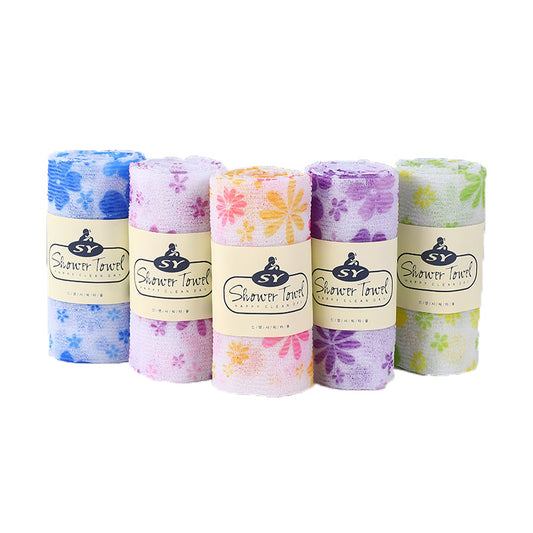 SHALI  Bath towel five-color printing adult double-sided Korean bath towel household bathing wholesale does not hurt the skin skin-friendly under the mud