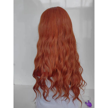 aoxuan Wig woman natural full head set long curly hair fluffy fashion simulation（Starting batch 100）Long curly hair natural full head wig