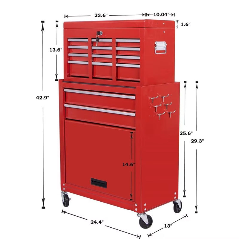 Huitong 220A+B-X(Price please ask customer service)  Car tool cart mobile tool cabinet multi-function drawer