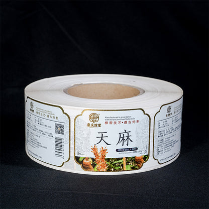 CHENSHENG  Drug Labeling  Embossed logo printing advertising sticker roll label