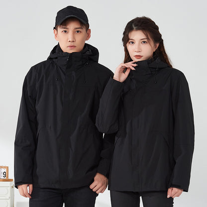 ZHENGNENGLIANG  Outdoor casual jacket 2208 Customized waterproof assault suit for couples, outdoor windproof jacket, outdoor detachable windproof jacket