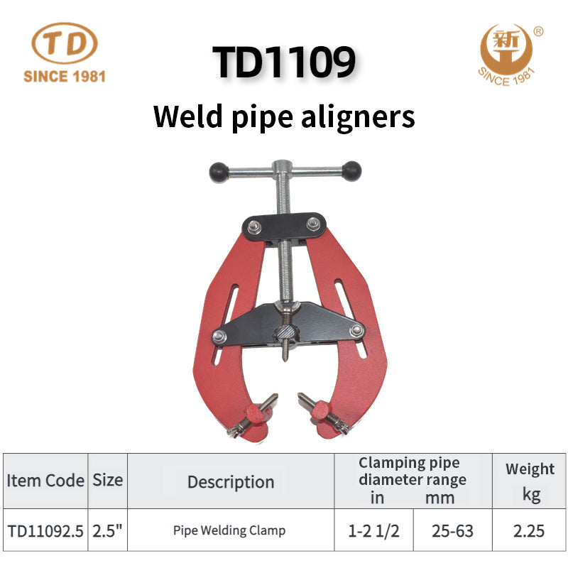 ZHONGTIANDA  TD1109 Welding Pipe Aligner