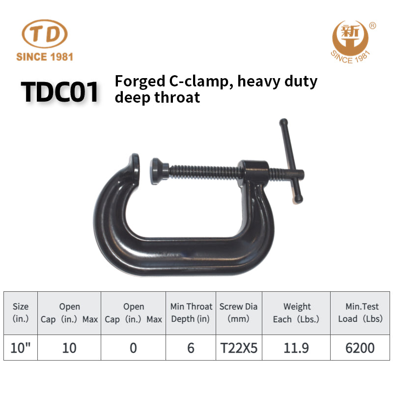 ZHONGTIANDA  Forged C-clamp