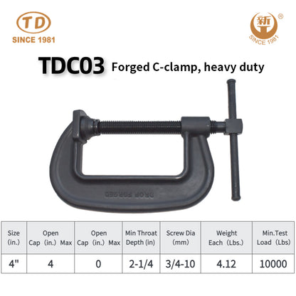 ZHONGTIANDA  Forged C-clamp