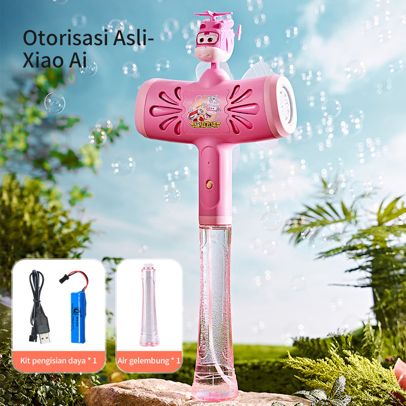 HUALONG  Super Flash licensed two-sided windmill bubble wand